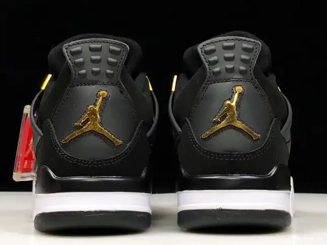 Gold-White Air Royalty 4 Jordan 308497-032 Metallic Black 0504